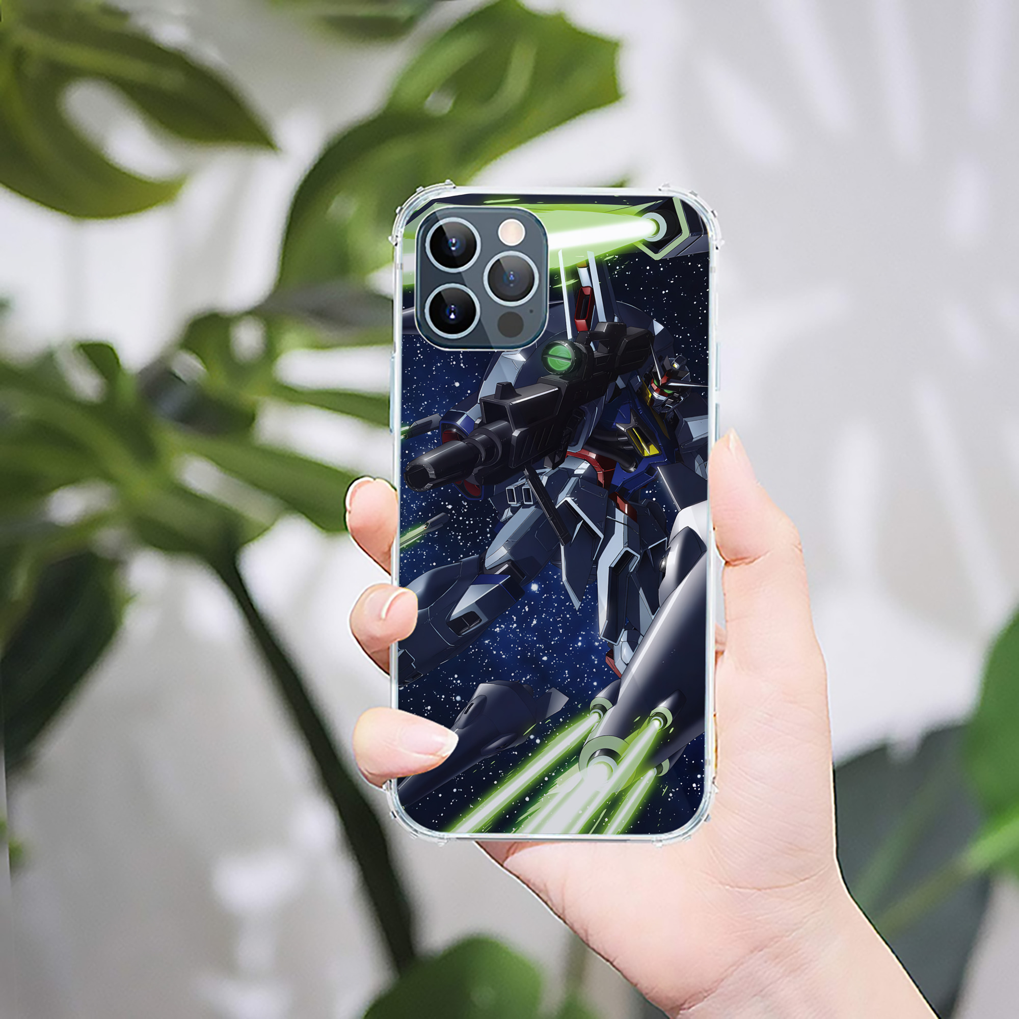 （画像用） 機動戦士ガンダム Mobile Suit Gundam 【iPhone 12シリーズ対応】透明スマホケース（クリアソフトケース）